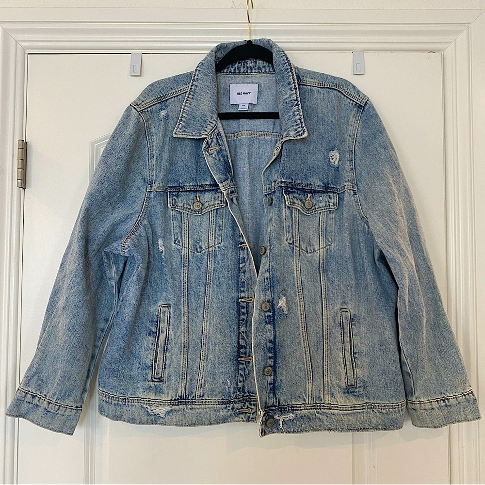 Old Navy Distressed Denim Jacket